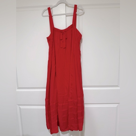NWT J.Crew Pintuck Midi Dress In Drapey Organza sz L - Picture 9 of 13